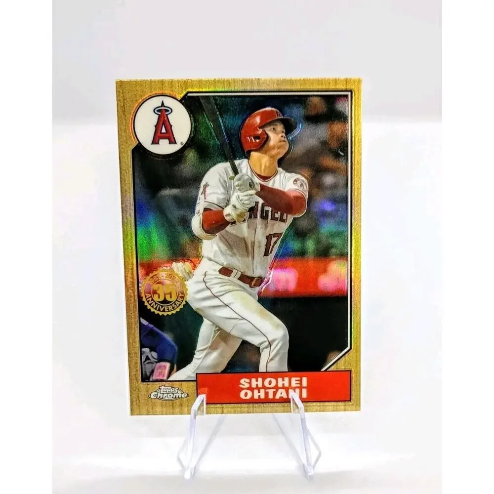 2022 Topps Chrome REFRACTOR -Shohei Ohtani P/DH LA  #87BC-2 INVESTMENT CARD - Picture 2 of 7